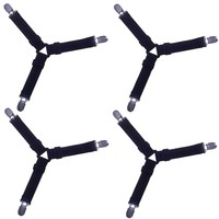 Vicona Adustable Triangle Bed Sheet Suspenders Clips Gripper Fastener Fitted ... on sale Vicona Adustable Triangle Bed Sheet Suspenders Clips Gripper Fastener Fitted ... on sale