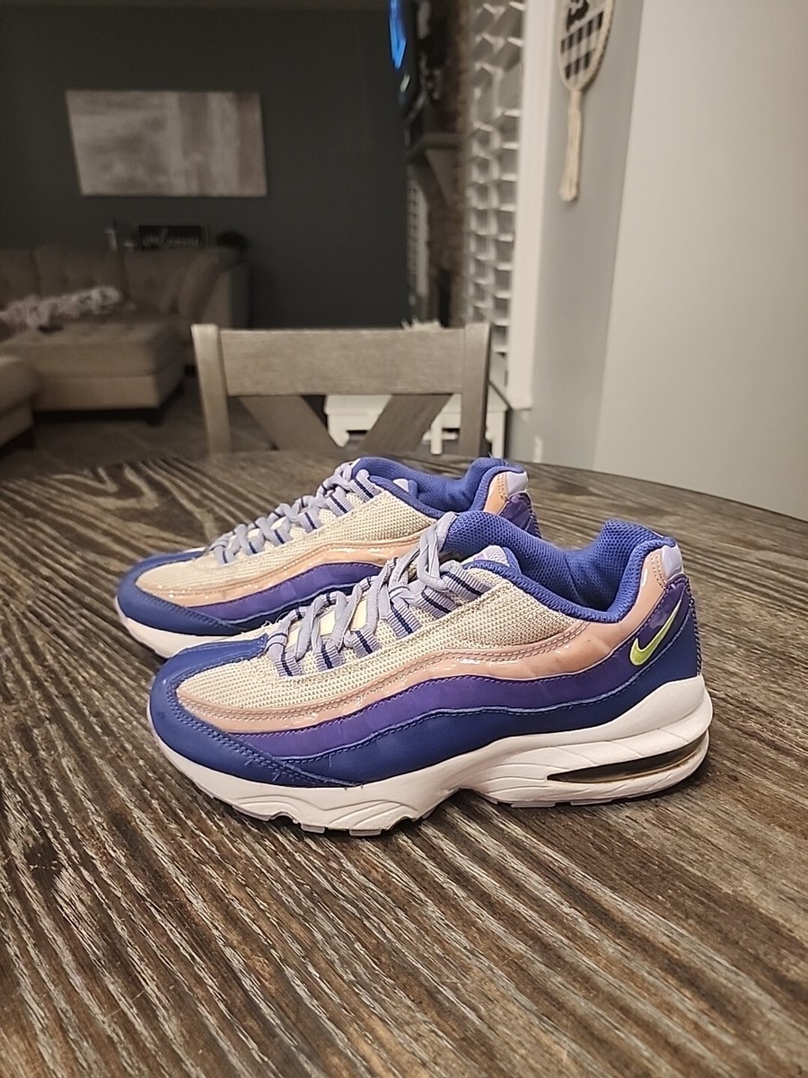 Nike Air Max 95 LE Purple Pink Silver Shoes Youth Womens