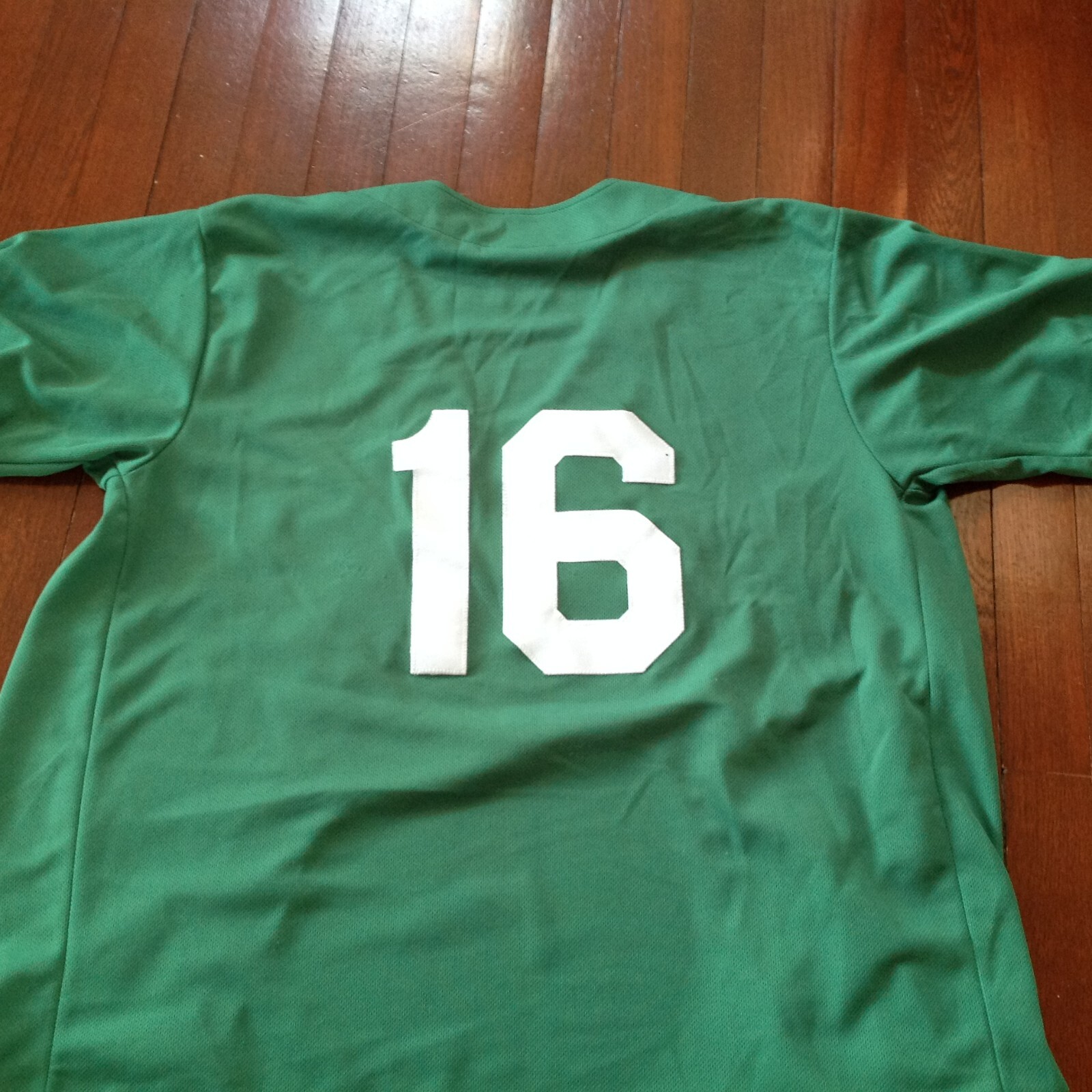 Softball Pre Worn Jersey #16 McCarthys Green W/White by Teamwork Score Homerun
