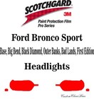3M Scotchgard Paint Protection Pro Series 2021 2022 2023 2024 Ford Bronco Sport