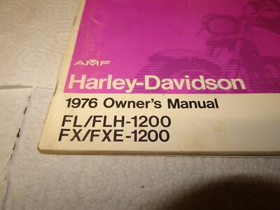 Harley-Davidson サービスマニュアル 1970-1978 Harley Davidson service manual 1970-early 1978. FL/FLH/FX/FXS 1200