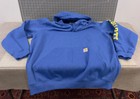 Carhartt Men’s Rain Defender 1889 Graphic Hoodie Beacon Blue Loose Fit Size XL