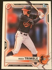 2021 BOWMAN DRAFT REED TRIMBLE BALTIMORE ORIOLES PROSPECT #BD-144 1ST BOWMAN