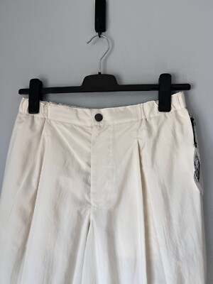 Homme Plisse Issey Miyake Cascade Pants - Size 2 - Ivory White