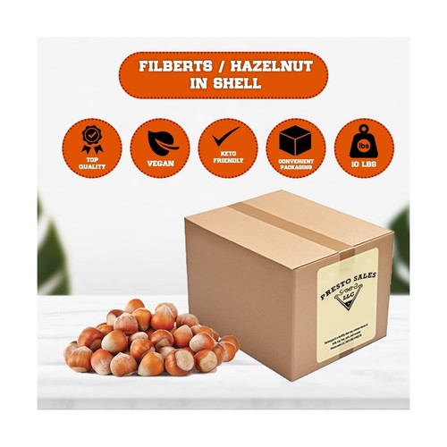 Presto Sales Filberts Hazelnuts Fresh off the tree Raw In Shell Oregon