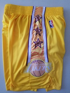 Los Angeles Lakers Jersey Shorts Yellow Ebay