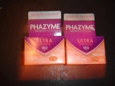 2 PHAZYME ULTRA STRENGTH,180MG ,96 GELS TOTAL,NEW SEALED