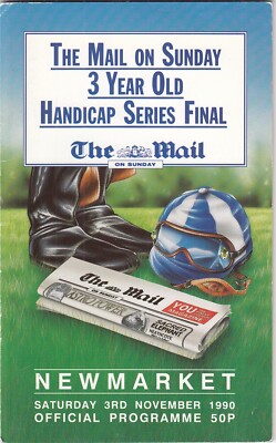 Racecard - Newmarket 3. November 1990 - Final Meeting Third Day