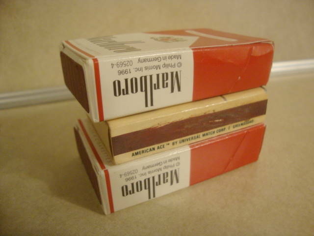 Vintage Advertising Matchbook Mini Boxes Marlboro x2 Bright
