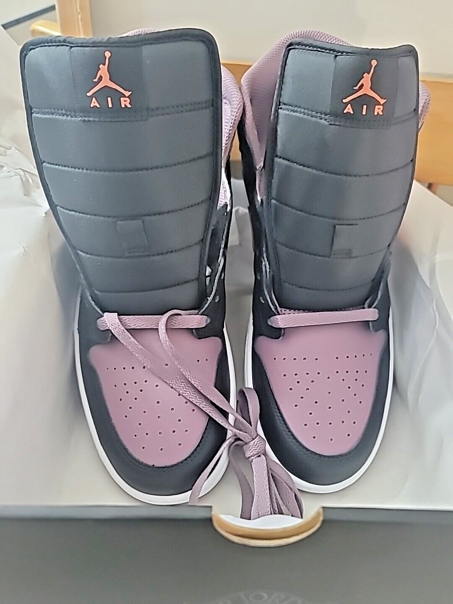 NIB MENS ~ Nike Air Jordan 1 Mid SE, Size 12 Black Sky J Mauve