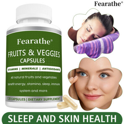 Fruits & Veggies Capsules, Balance Energy, Stamina, Sleep & Immune Health