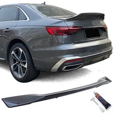 Heckspoiler Spoilerlippe Ducktail SCHWARZ GLANZ für Audi A4 8W B9 Limo 2015-2022