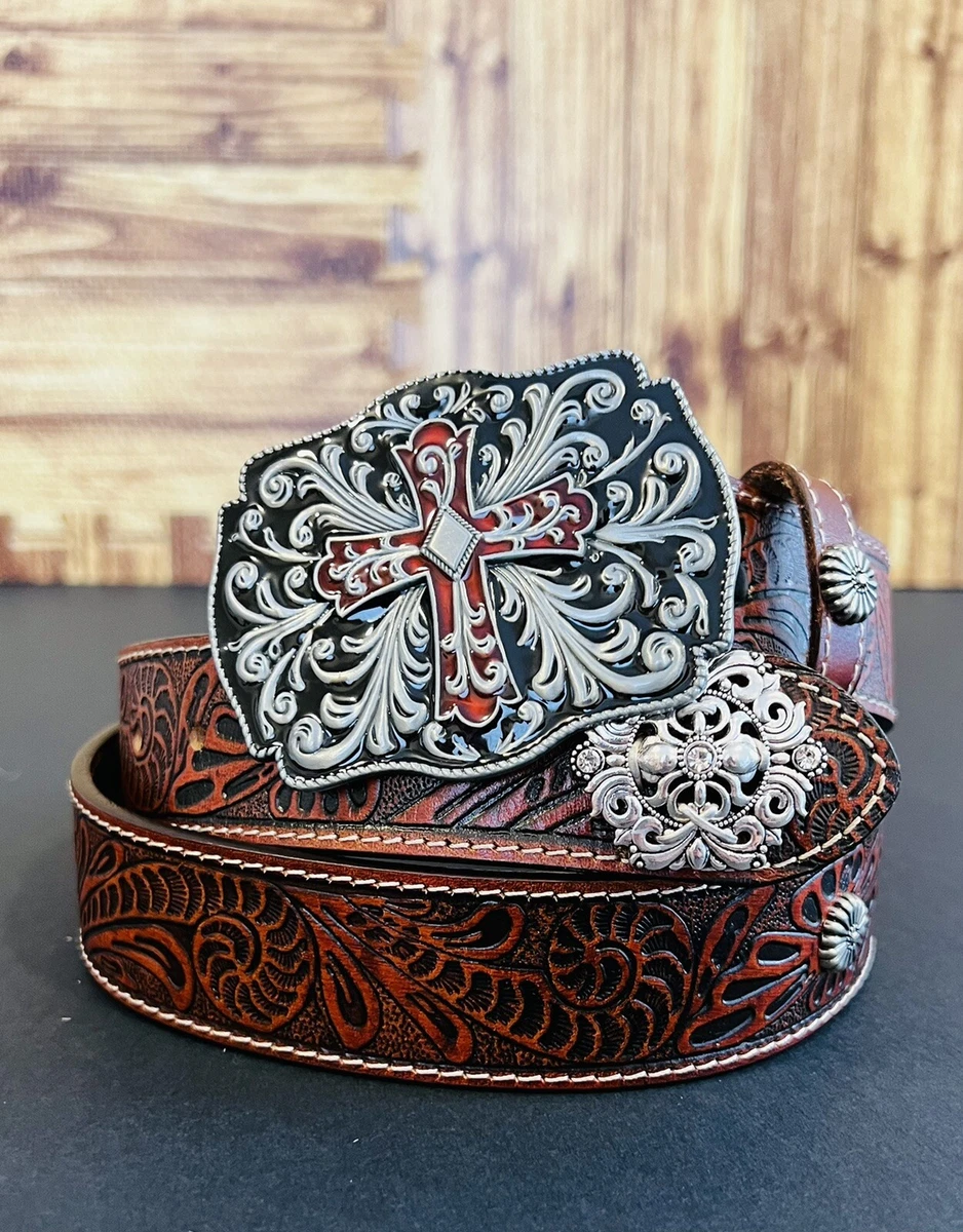 Custom Belt Buckles - Mens Leather Belts Metal Some Art Circle / Copper