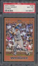 2007 Topps COPPER /56 David Wright #260 New York Mets PSA 8 Pop 1 None Higher