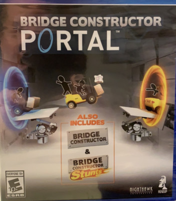 Bridge Constructor Portal PS4 rated E Everybody 10+