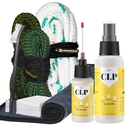 Qucship Gun Cleaning Kit 3 Gun Cobra Bore Cleaning Combo Kit & Gun Oil | .357...