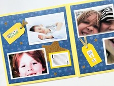 Tooth fairy Scrapbook pages, Premade Toothfairy Pages, Tooth Scrapbook Layouts