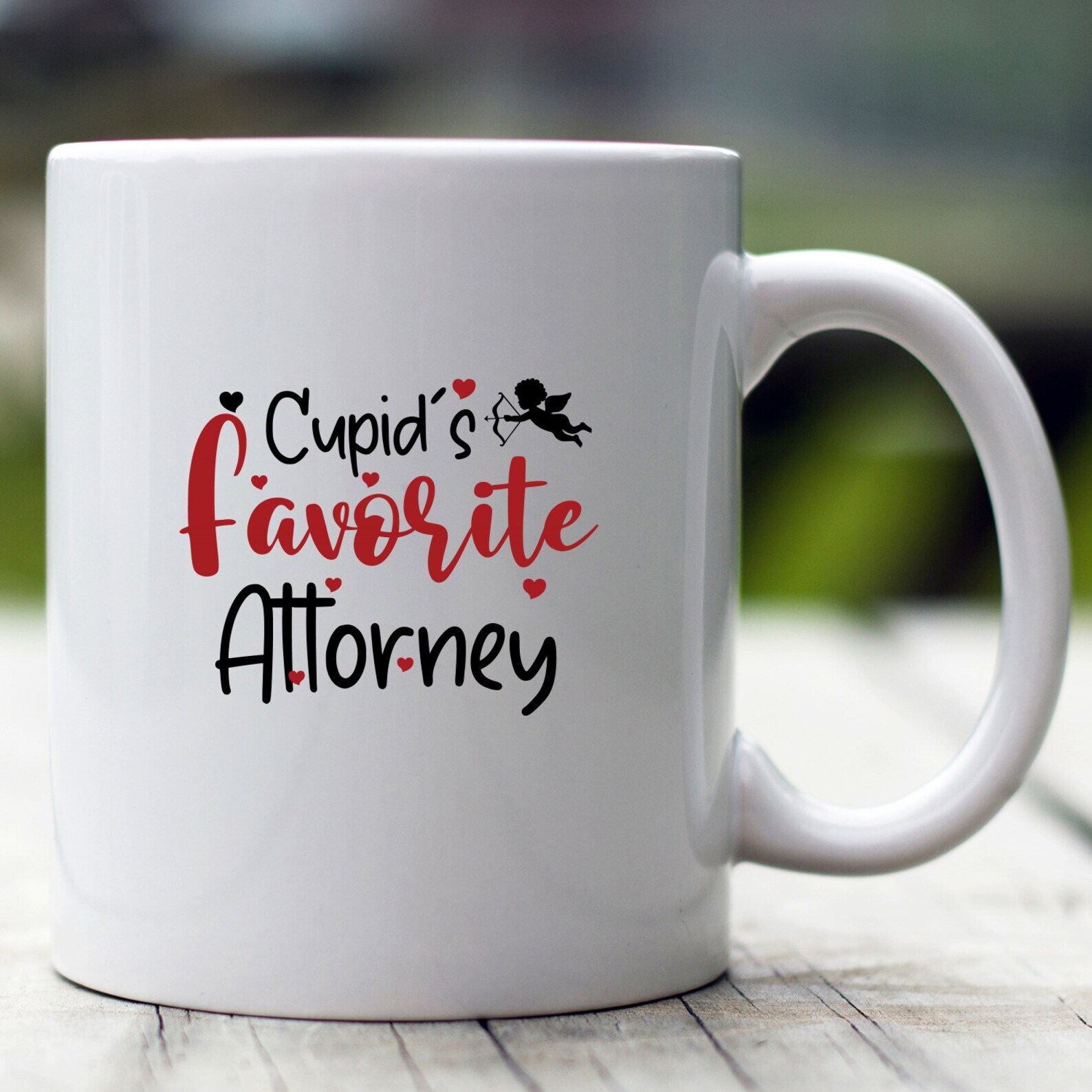 Cupid's Favorite Lawyer Mug Funny Valentine's Day Gift for Attorneys