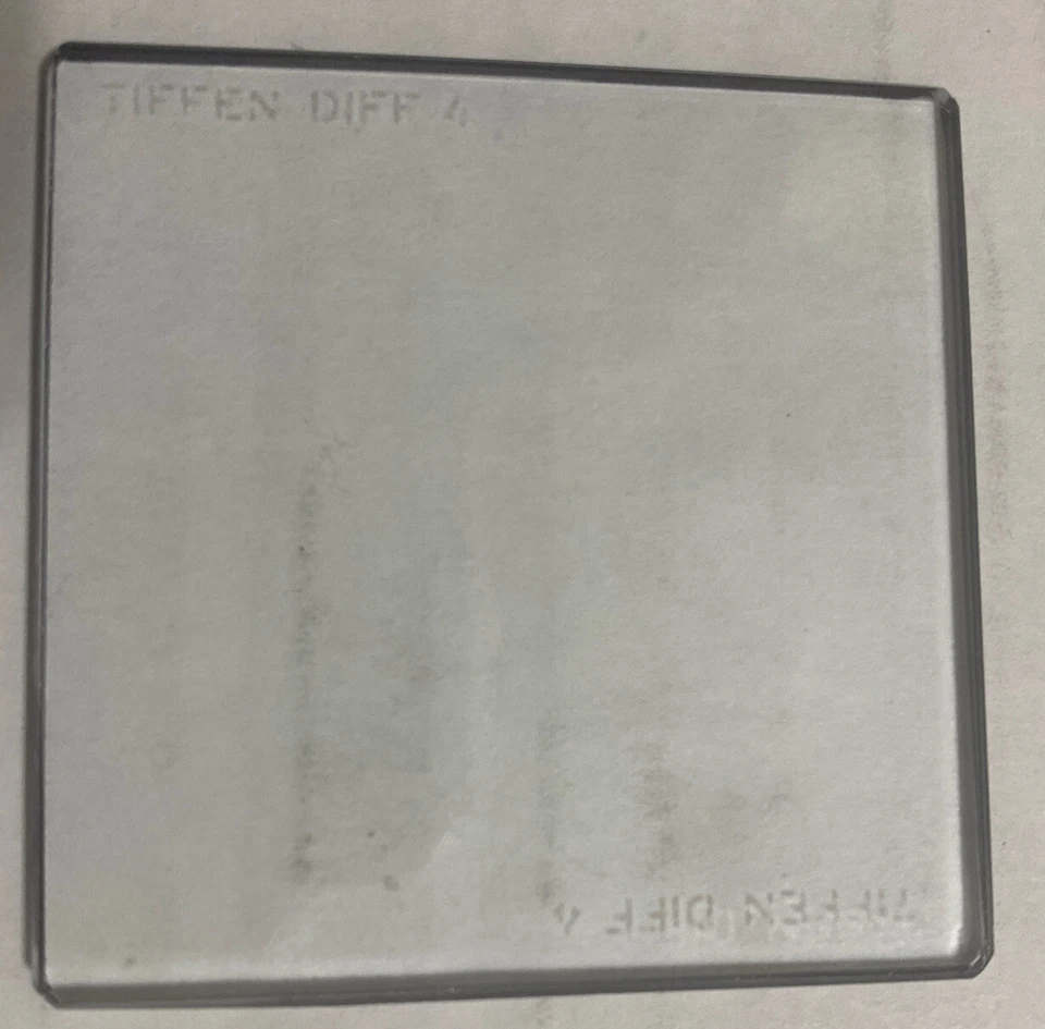Tiffen 2x2" Clear Diffuser Diffusion 2 Filter RARE photography Camera Effects - Image 3 of 3
