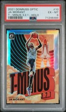 2021-22 Donruss Optic Ja Morant Holo Prizm T-Minus 3,2,1 #10 Grizzlies PSA 6