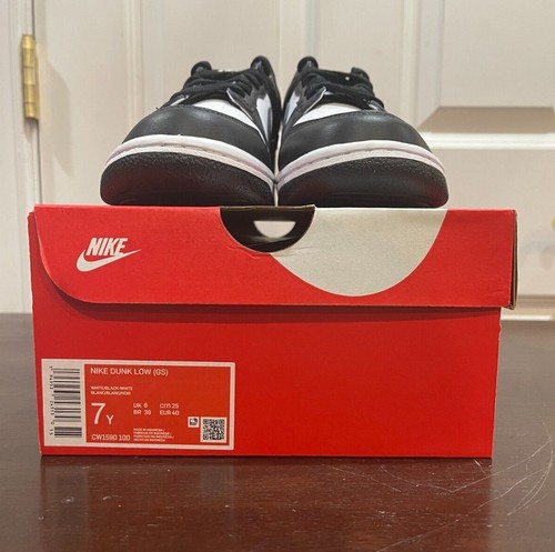 NIKE DUNK LOW Retro White Black Panda CW1590-100 Size Womens 8.5 / GS 7Y NEW EUR 248,72 