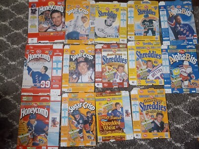 WAYNE GRETZKY - CEREAL BOX COLLECTION - 14 Boxes 