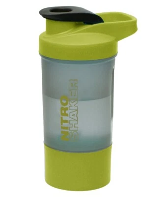 JAYPEE 600ml Protein Shaker Flasche mit Mixball Mixer Aufbewahrung Tasse - GRÜN