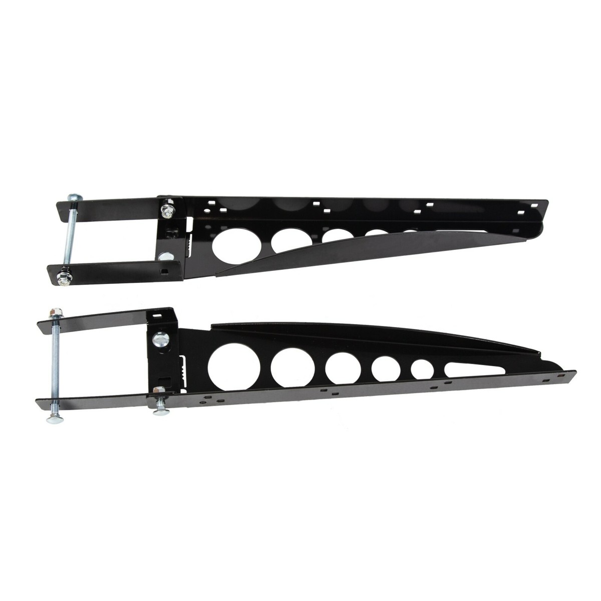 Trailer Hitch Receiver RV Bumper Support Arms - Pair Of 4" Square Bracket For Cargo Carrier Box Mounting | Steel, 200lb Capacity RVs & Campers - Foto 8