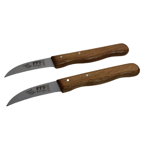Solingen KüChenmesser SchäLmesser Obstmesser GemüSemesser Gebogen Buche Rostfrei-image
