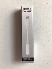 Lightning To 3.5 mm Adaptor Cord Headphones -D