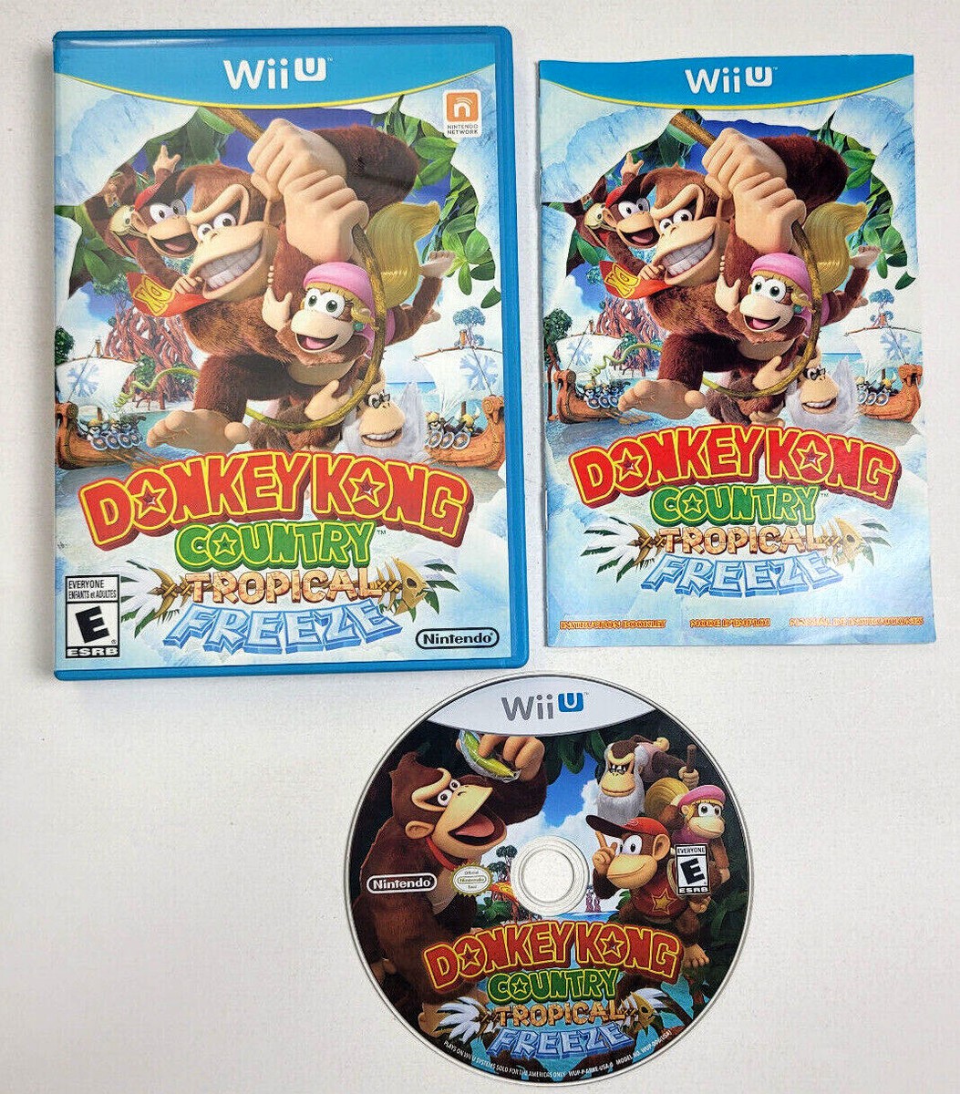 DONKEY KONG COUNTRY TROPICAL FREEZE - WII U GAME - COMPLETE