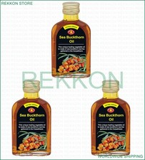 100 Organic Extra Virgin Sea Buckthorn Oil 3x100ml 10.5 oz High Quality