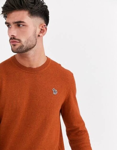 Paul Smith Mens Jumper Zebra Logo Crew 