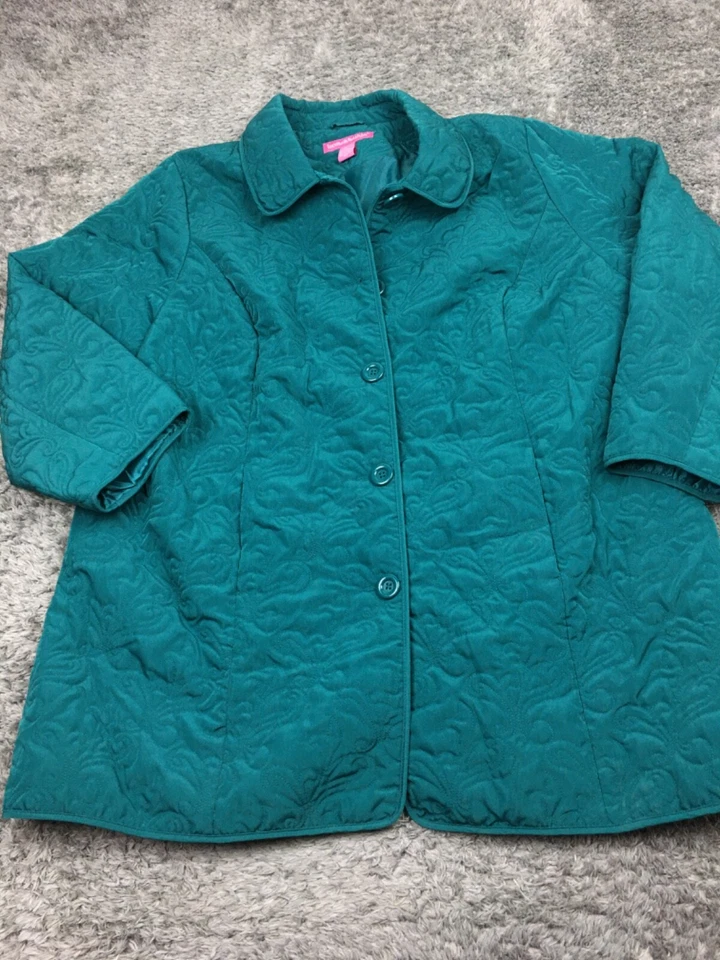 Abrigo Mujer Within Chore Talla 2X Azul Verde 29-3098-0 Poliéster Foto 3 de 4