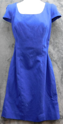 Luisa Spagnoli Dress Womens S Blue Jersey Knit Stretch