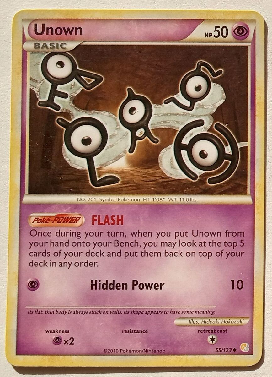 Unown - HeartGold & SoulSilver Pokémon card 55/123