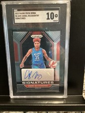 2023 Angel McCoughtry WNBA Signature Card Atlanta Dream Panini Prizm SGC 10