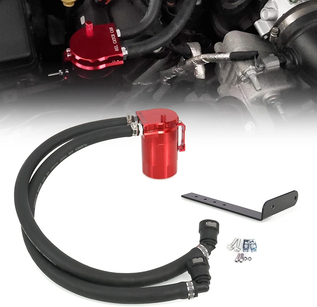 Blue Oil Catch Can For 2011-2021 Ford F150 5.0L & Raptor 2.7L 3.5L Ecoboost, Gof
