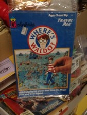 80S Where's Waldo Colorforms Travel Pak Unused NOS cool 80S item