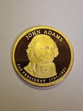  2007 s JOHN ADAMS PresidentiaL*PROOF* $1 Dollar Coin  