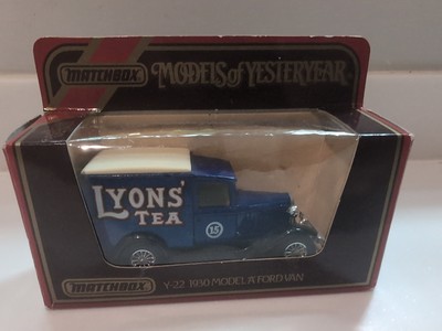 Matchbox Models Of Yesteryear Y-22 - 1930 Model 'A' Ford Van ''Lyons' Tea''