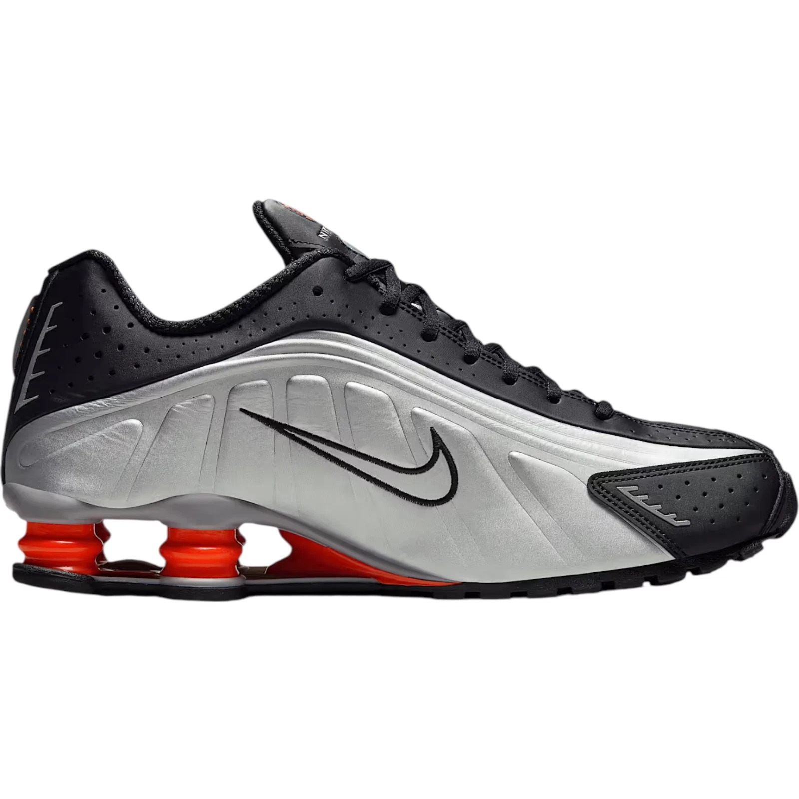 Nike Shox R4 シューズ シルバー/ブラック/レッド 28cm Amazon.com | Nike WMNS Shox R4 - Black, Metallic Silver, Team Red