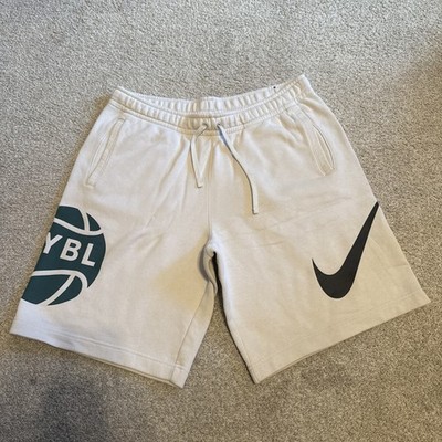 Nike EYBL Basketball Shorts In Good Used Condition Cream Tan Men's - Main Image