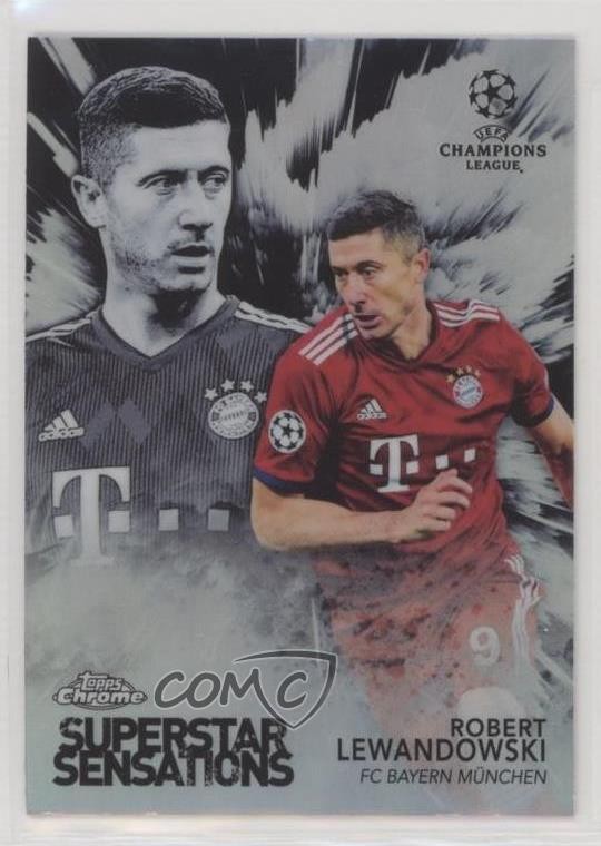2018-19 Topps Chrome UCL Superstar Sensations Robert Lewandowski #SS-RL 15ue