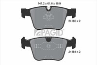 Bremsbelagsatz Scheibenbremse Pagid T1735N FüR Mercedes Klasse C216 W221 V221