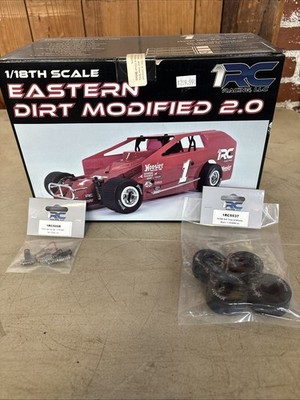 1RC Racing EASTERN DIRT MODIFIED 2.0 1/18 Brushless RTR (Clear) PLUS EXTRA PARTS