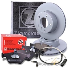 ZIMMERMANN BREMSSCHEIBEN +BELÄGE +WARNKONTAKT VORNE FÜR BMW 5-ER E39