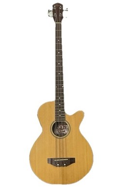 Oscar Schmidt OB100N 4-String Acoustic Electric Bass Guitar W/BAG