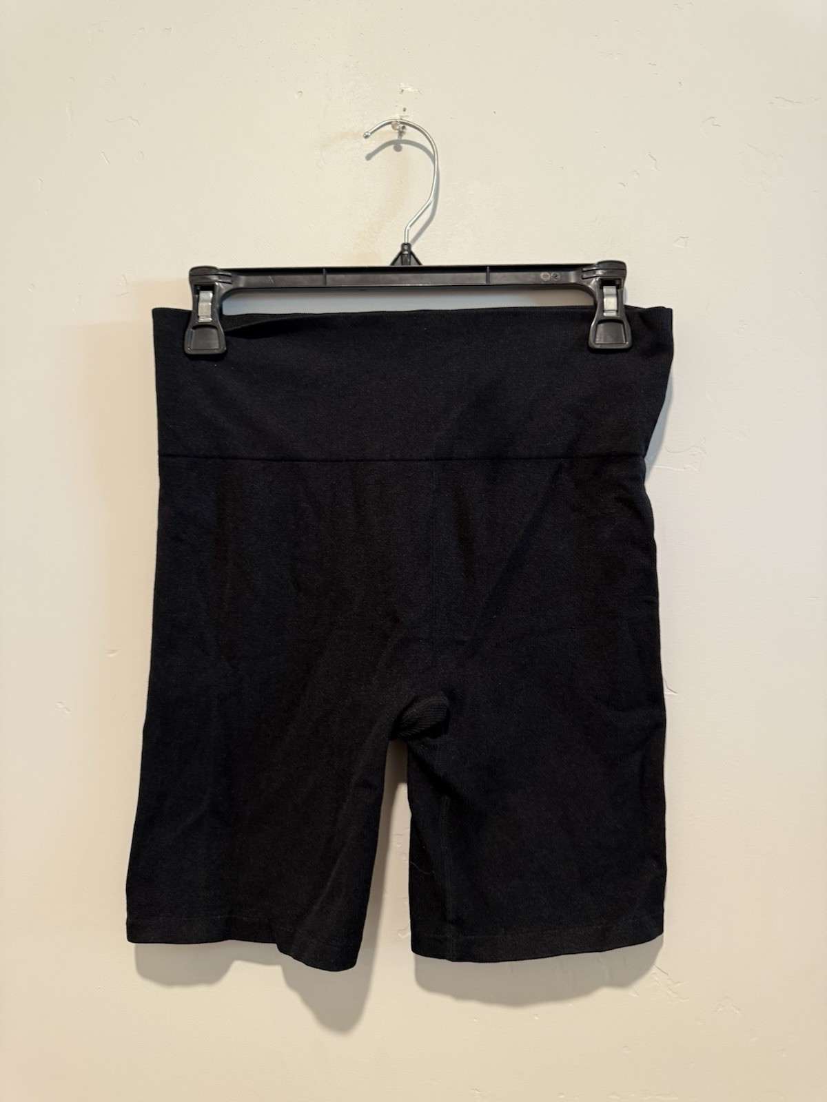 New Balance Black Bike Shorts Stretchy Micro Ribbed Texture Size Large