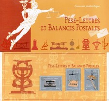 PHOTO CONTRACTUELLE BLOC SOUVENIR FRANCE 140/141A ** PESE LETTRES ET BALANCES